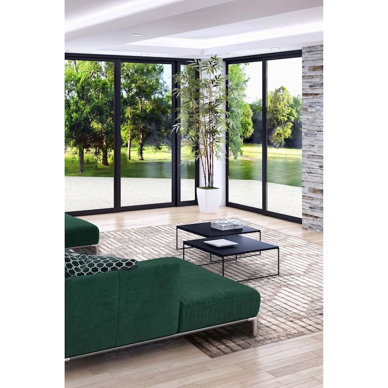 ECARPETGALLERY Hand Loomed Elysian Grey Silk Rug - 8'0 x 11'1