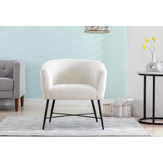 Armchair with top metal legs