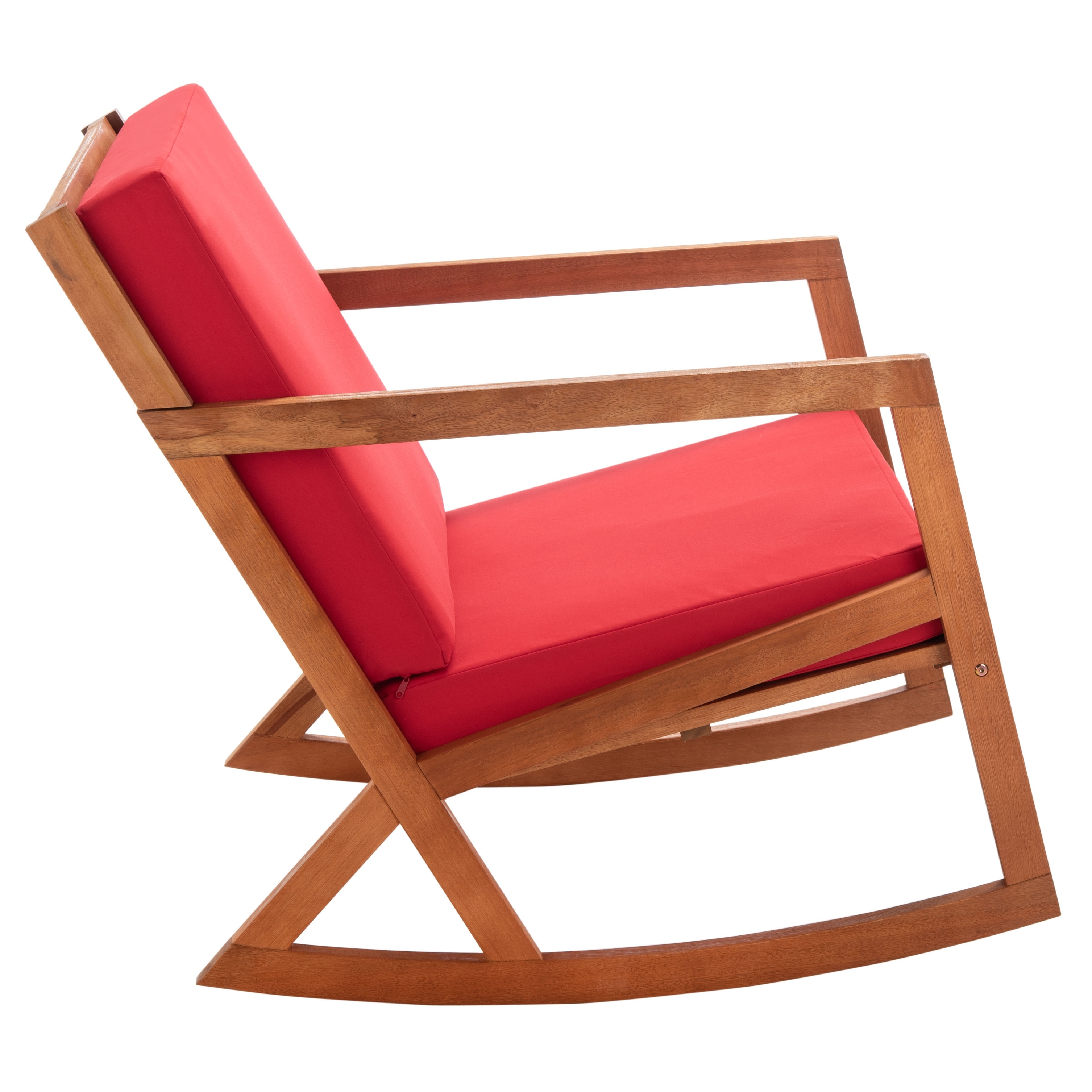 SAFAVIEH Outdoor Vernon Rocking Chair w Cushion 25.6