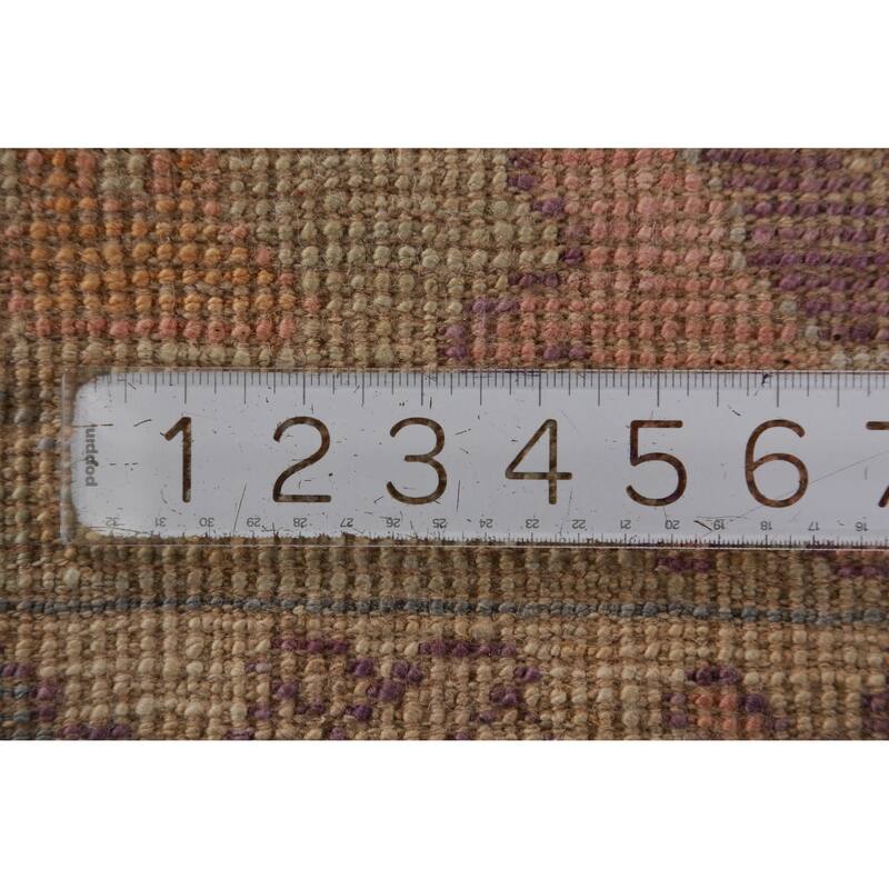 Hand Knotted Oriental 100% Wool Carpet Transitional All-Over Navy Blue & Blues Oushak Area Rug - 10' 2'' X 8' 5''