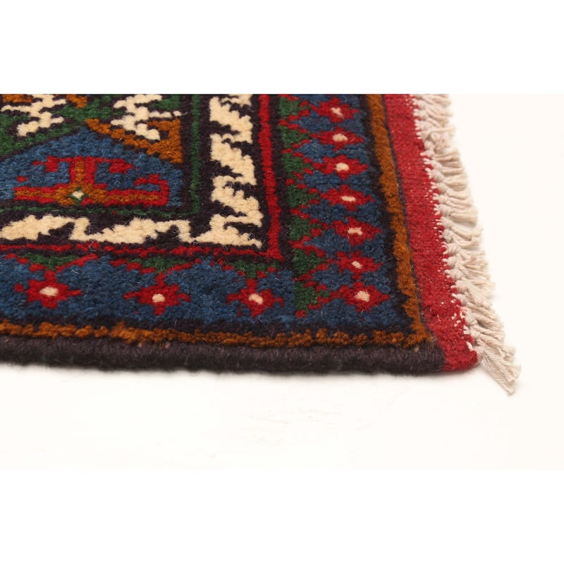 ECARPETGALLERY Hand-knotted Afghan Brown Wool Rug - 2'9 x 4'7