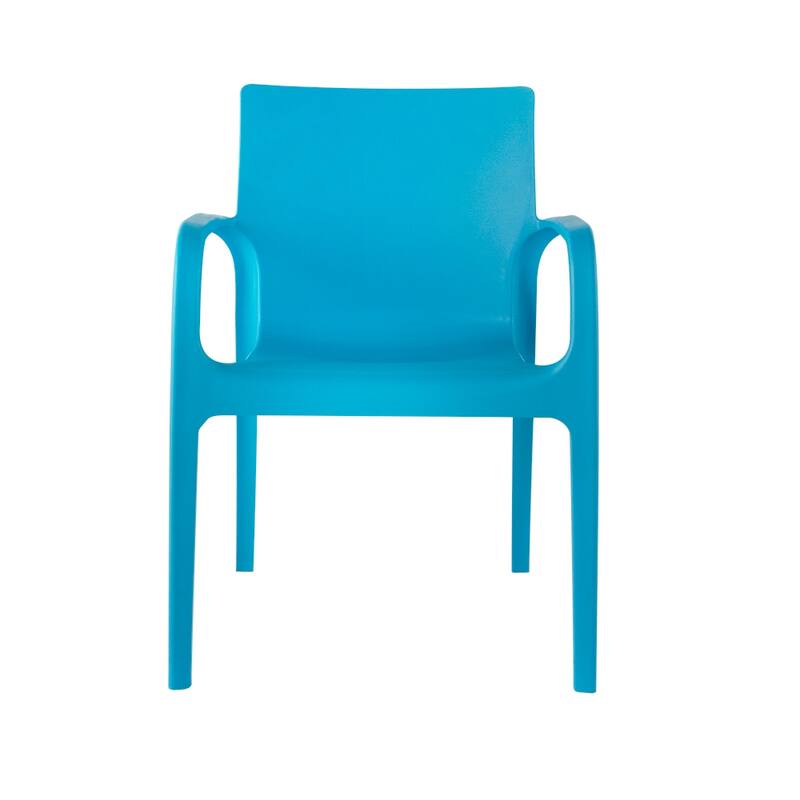 Alissa Resin Stackable All-Weather Dining Armchair, Set of 2