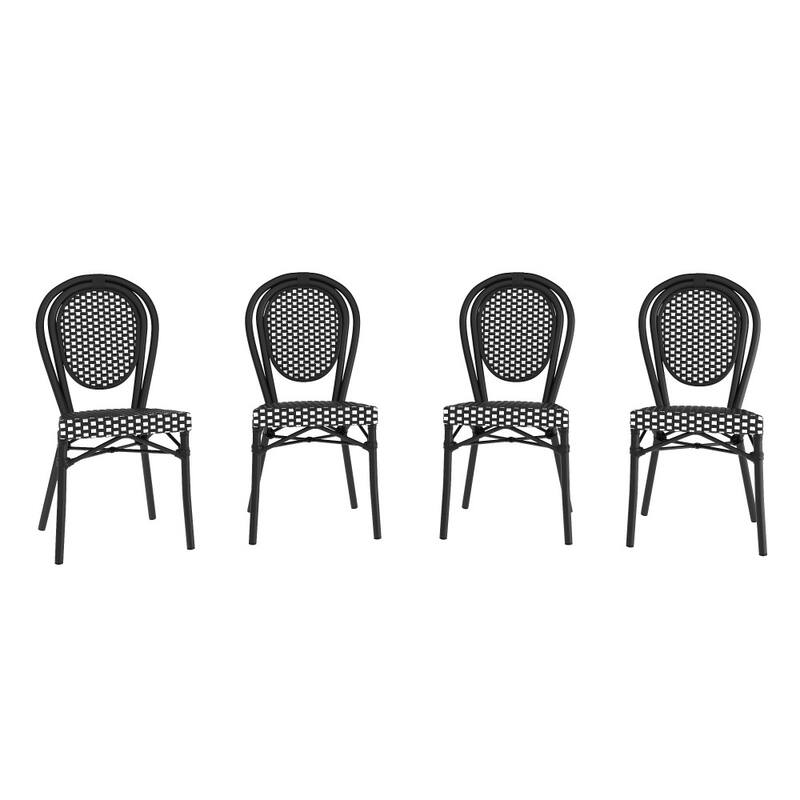Stacking Bistro Chairs with Metal Frames