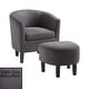 preview thumbnail 16 of 34, Carson Carrington Home Macedon Accent Chair with Ottoman