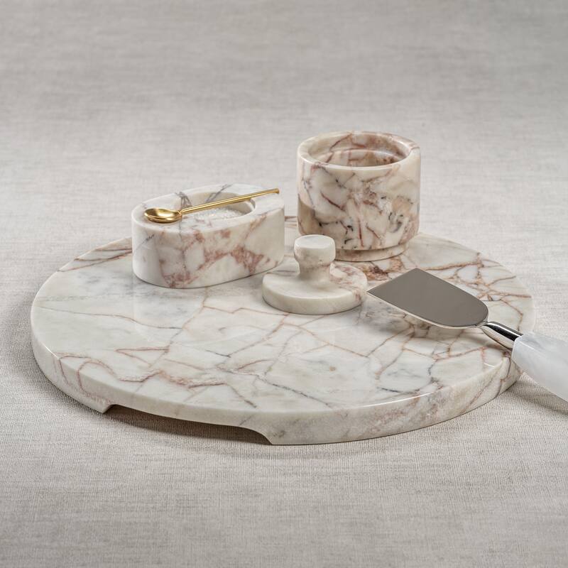 Rezi Polished Marble Cheese & Charcuterie Board