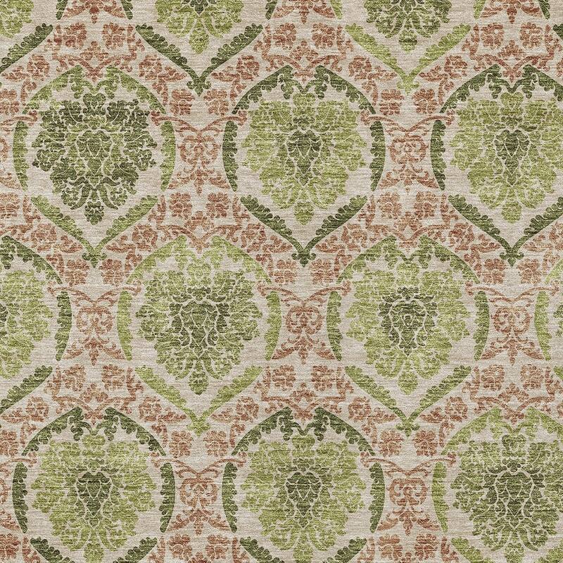 HomeRoots Medallion Transitional Rectangle Outdoor Rug