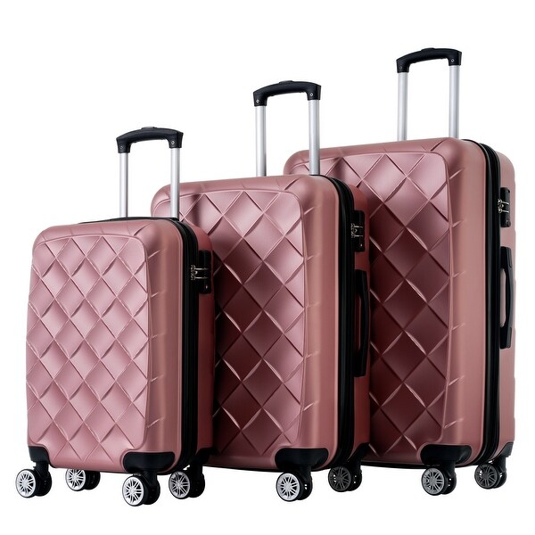 gold hard shell suitcase