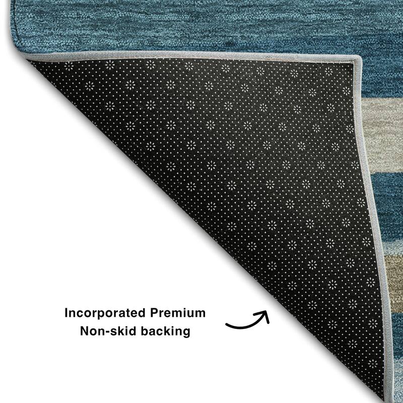 Premium Washable Super Soft Modern Stripes Mayfield Rug
