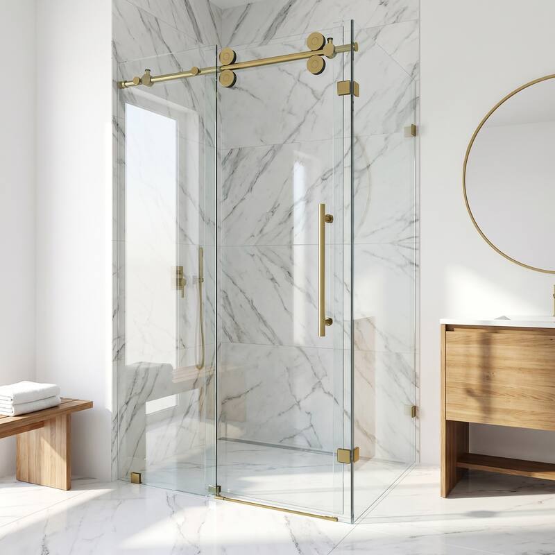 VIGO Winslow Frameless Sliding Shower Enclosure