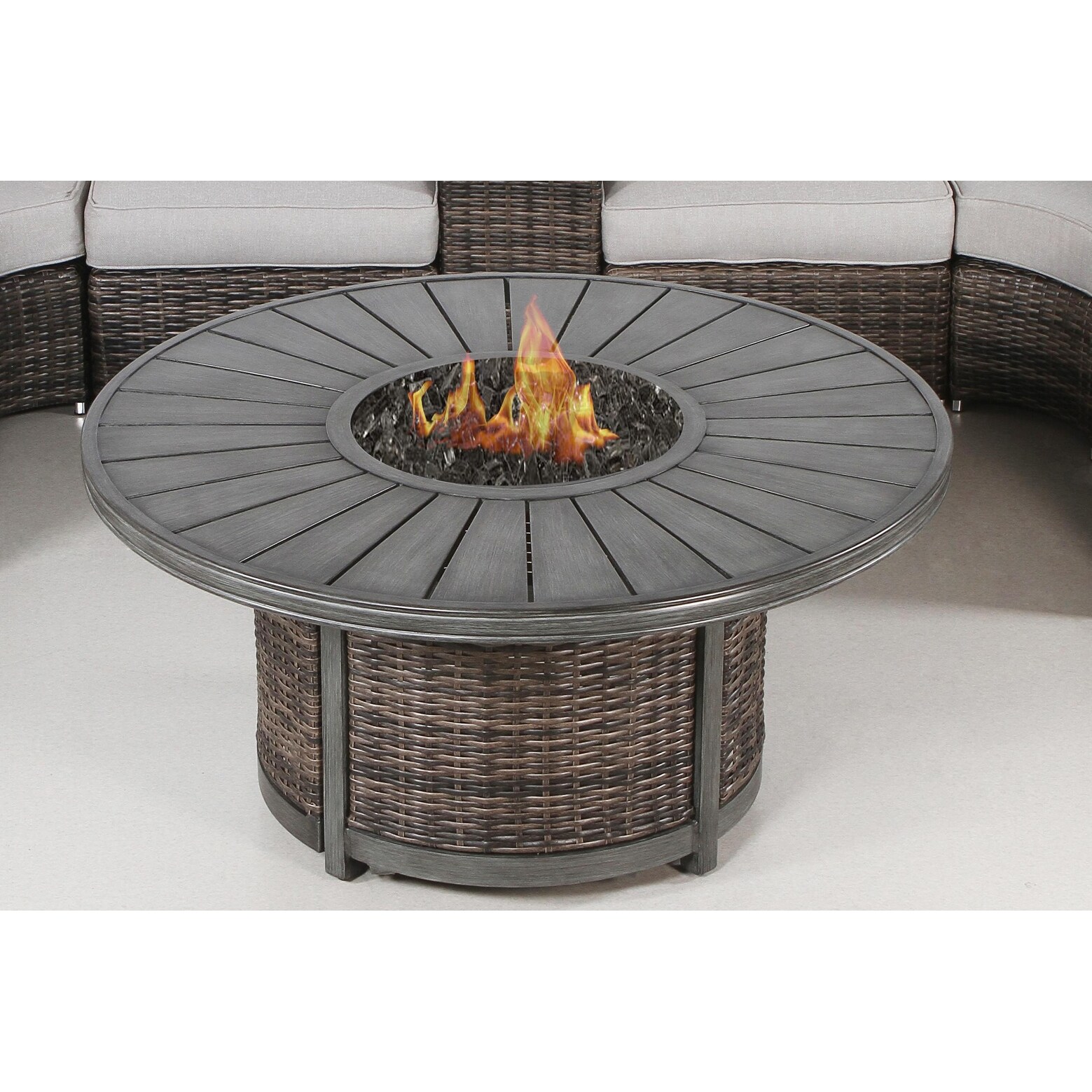Living Source International LSI Propane Outdoor Fire Pit Table