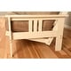 preview thumbnail 7 of 9, Somette Beli Mont Futon Set with Antique White Hardwood Frame, Rustic Pattern Cotton/Polyester Mattress, and Storage Drawers
