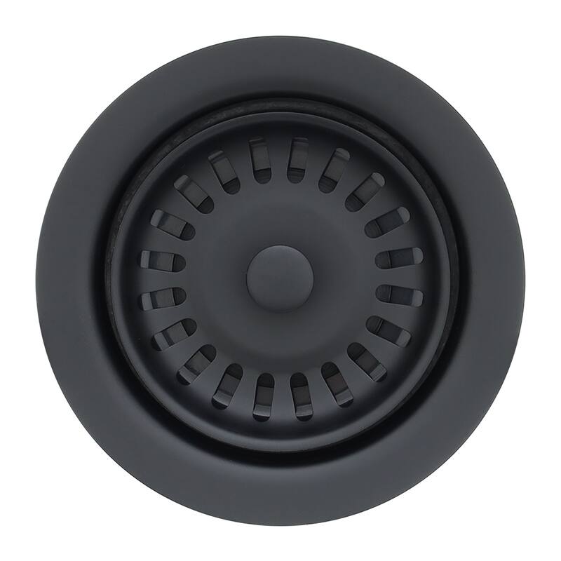 3.5" Deluxe Garbage Disposal Drain w/ Basket - Matte Black - YES