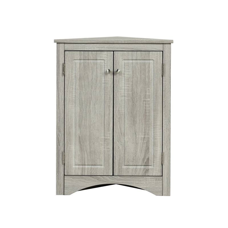 Triangle Bathroom Storage Cabinet with Adjustable Shelves