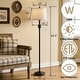 preview thumbnail 13 of 14, Maxax 62.5" Black Metal Traditional Floor Lamp