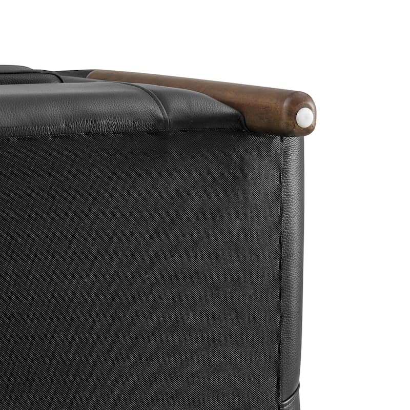 NPD Furniture Cordelia 38" W Top Grain Leather Club Chair