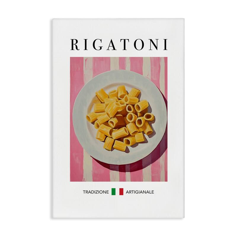 Stupell Traditional Rigatoni Pasta Canvas Wall Art Design By Andreas Magnusson - 20 x 30