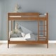 preview thumbnail 9 of 11, Max and Lily Harbor Twin over Twin Bunk Bed with Upholstered Headboard