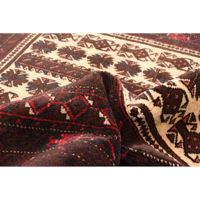 ECARPETGALLERY Hand-knotted Teimani Beige Wool Rug - 2'11 x 4'10