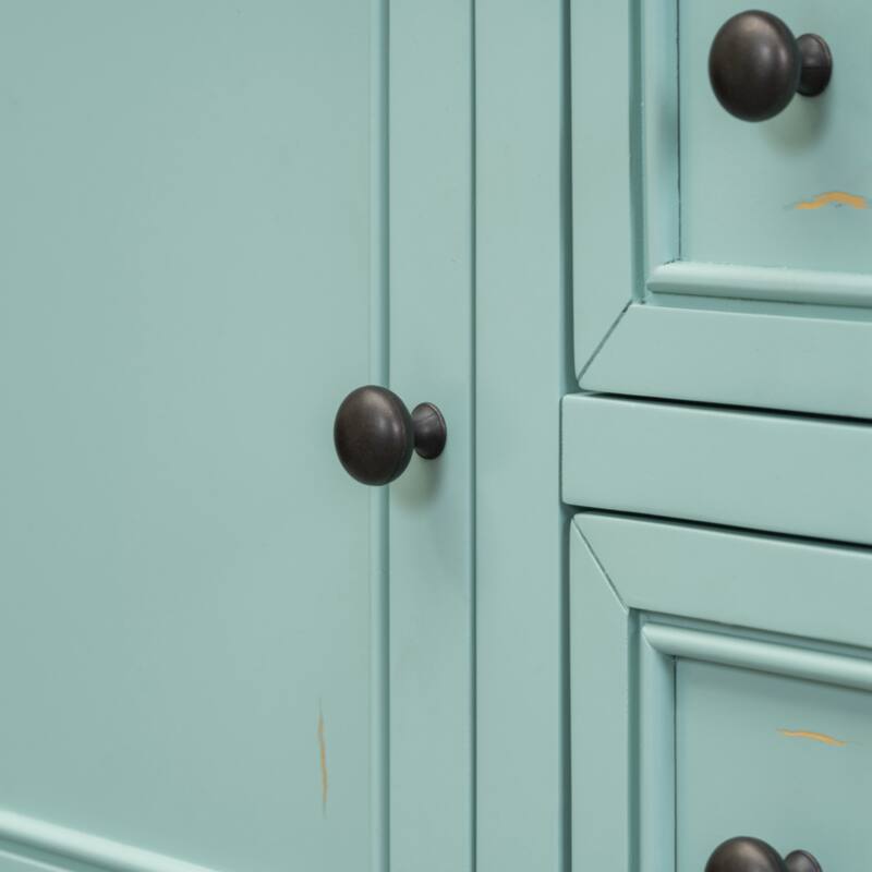 Cambridge Series Ample Storage Vintage Console Table with Four Small Drawers and Bottom Shelf
