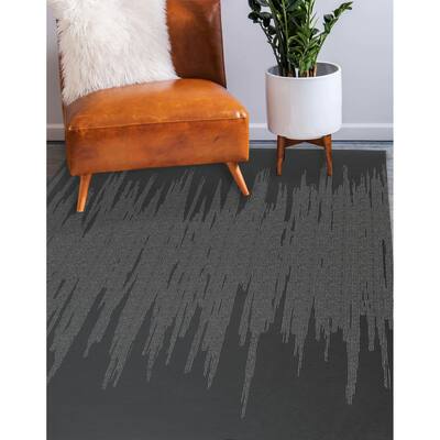 SCAR CHARCOAL Area Rug By Kavka Designs