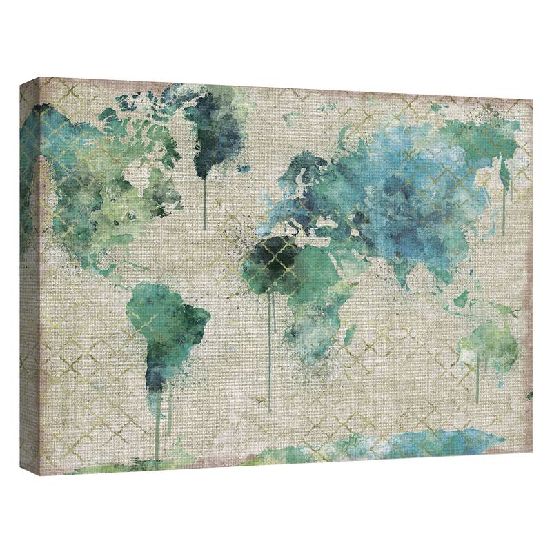 Watercolor World by Willowbrook Fine Art Canvas Art Print