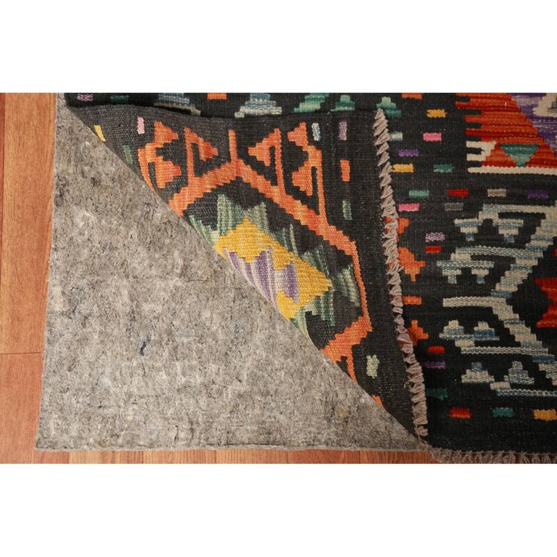 All-Over Kilim Oriental Large Rug Hand-Woven Wool Carpet - 10'3"x 16'4"