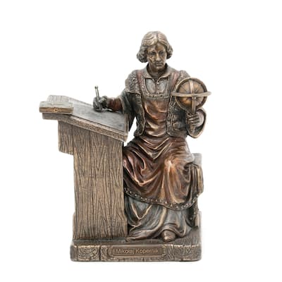 6.5" H NICOLAUS COPERNICUS Cold Cast Bronze - 3.74"x4.92"x6.5"