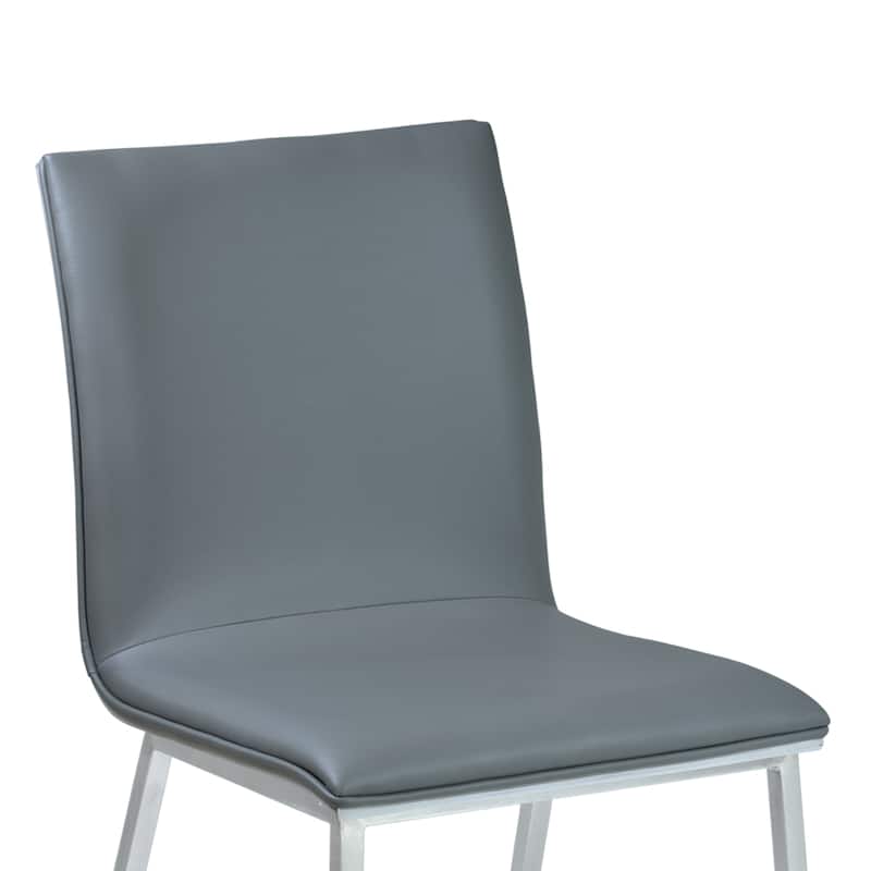 Crystal Upholstered Wood and Metal Armless Dining Chairs - Set of 2