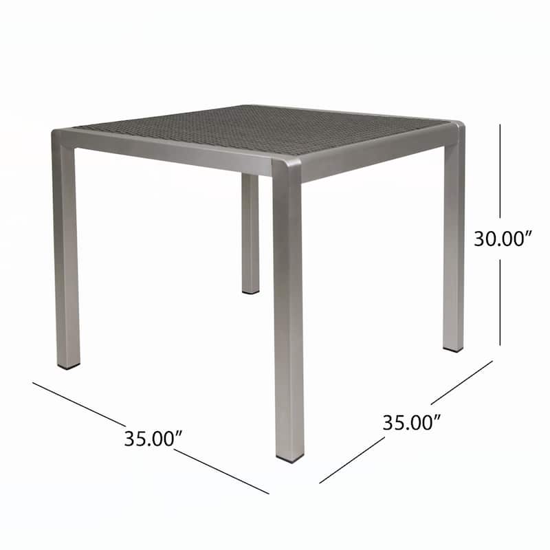 Outdoor Aluminum Square Dining Table