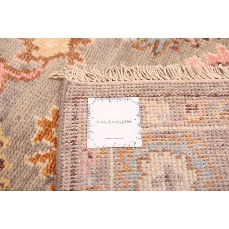 ECARPETGALLERY Hand-knotted Modern Oushak Taupe Wool Rug - 3'11 x 5'11