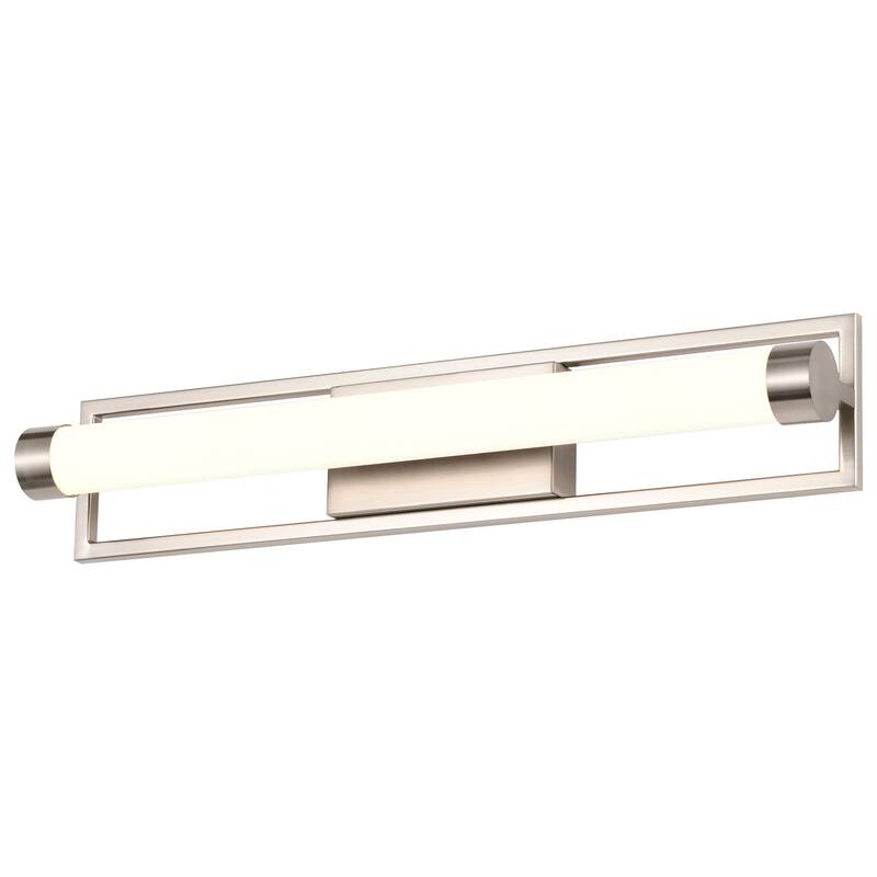 Canal Medium Vanity - LED - Brushed Nickel Finish - White Acrylic Lens - Brushed Nickel
