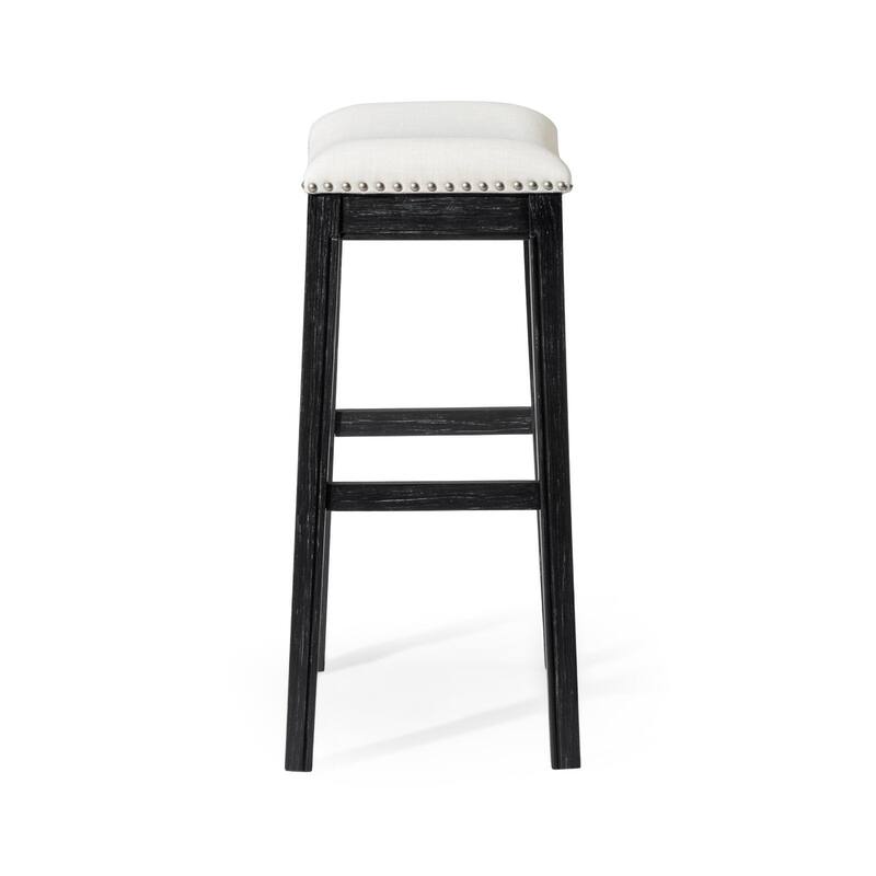 Maven Lane Adrien Saddle Kitchen Stool