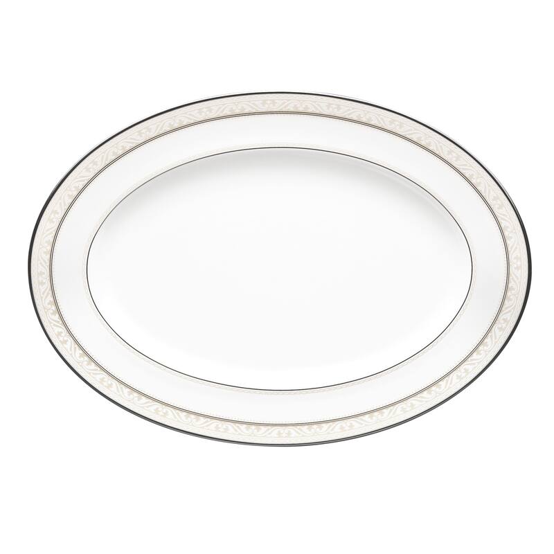 Montvale Platinum Oval Platter, 16"