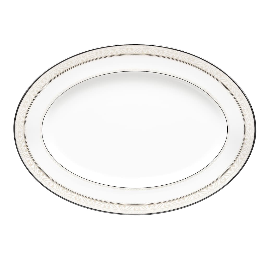 Montvale Platinum Oval Platter, 16"
