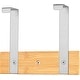 preview thumbnail 5 of 11, Bamboo Stainless Steel Over-the-Door Towel Hooks Stylish and Functional Bathroom Organization Solution for Towels - 3 Hooks