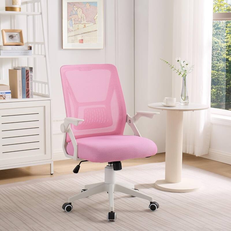 Javlergo Office Chair Mid Back Swivel Lumbar Support Desk Chair, Computer Ergonomic Mesh Chair with Armrest