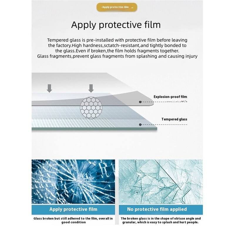 Scalable Adjustable Frame Shower Door with 1/4" Clear SGCC Tempered Glass