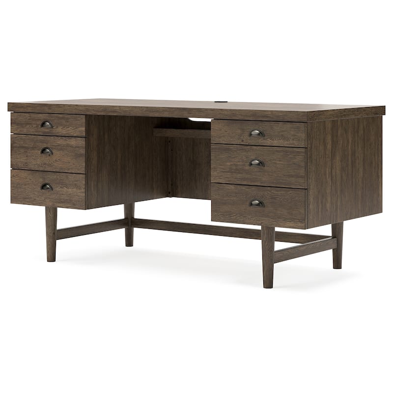 Signature Design by Ashley Austanny Warm Brown 67" Home Office Desk