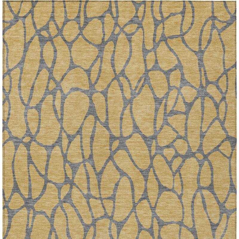 HomeRoots Geometric Transitional Rectangle Outdoor Rug