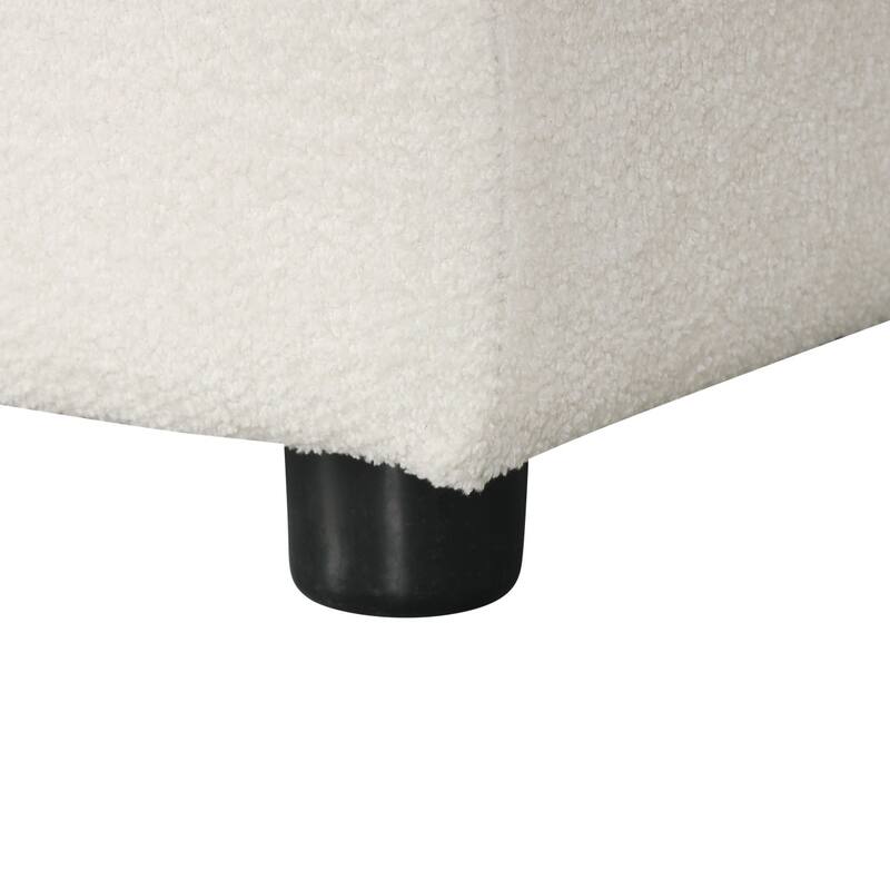 95" Convertible Sectional Sofa with Storage Chaise and Pull-Down Backrest