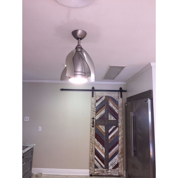 Kichler Lighting Terna Collection 15 Inch Brushed Nickel Kichler Lighting Terna Collection 15 Inch Brushed Nickel Ceiling Fan W Led Light Silver Free Today Com 11895878