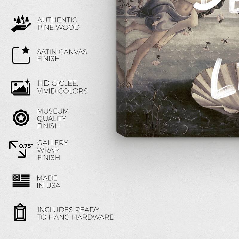 Wynwood Studio Canvas Fashion and Glam Be nice or leave White and Modern & Contemporary Wall Art Canvas Print