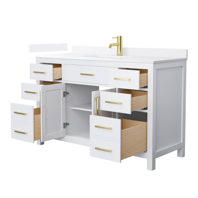 Wyndham Collection WCG2424-54S-QTZ-UNSMXX Beckett 54" Free Standing