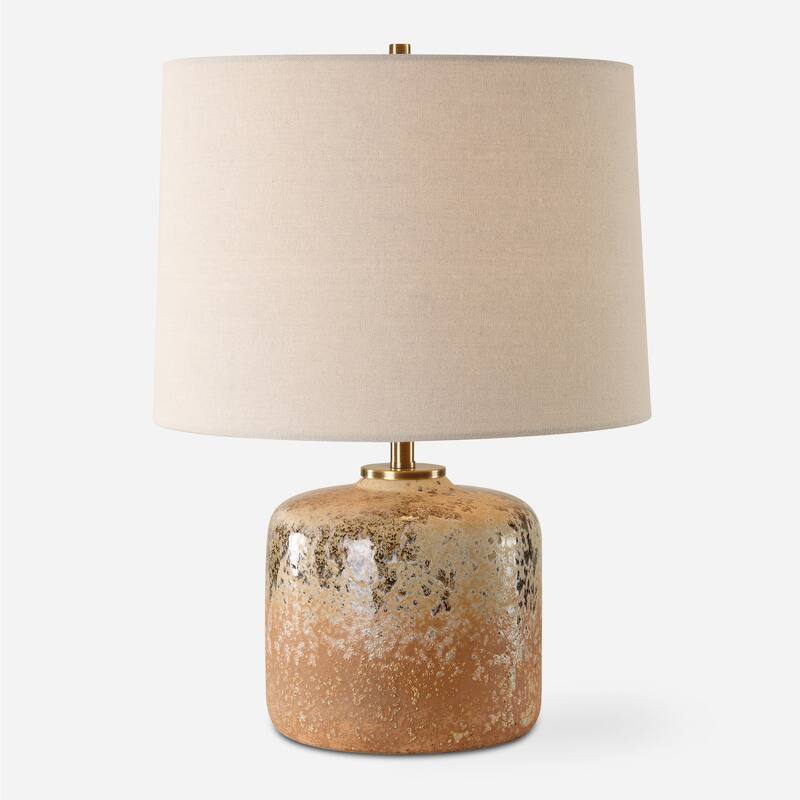 Uttermost Canyon Textured Table Lamp - 17.75" H X 13" W X 13" D