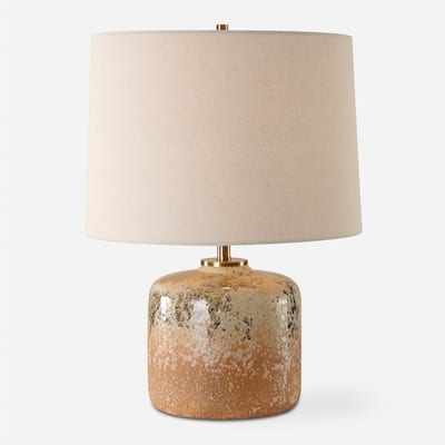 Uttermost Canyon Textured Table Lamp - 17.75" H X 13" W X 13" D
