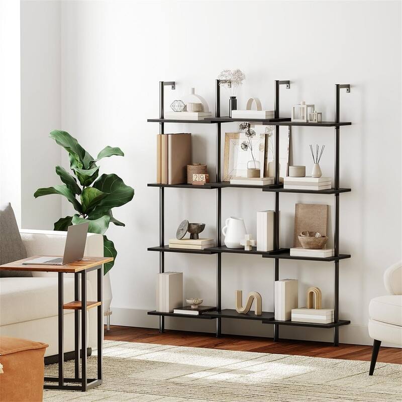 DIY Ladder Shelf - 9.4"D x 15.4"W x 79"H