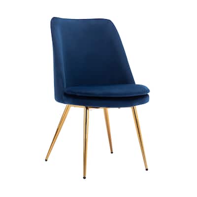Porthos Home Tori Velvet Gold Legs Kitchen Dining Room Chair