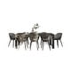 Midtown Concept Weathered Indoor Dining Room Set Dark Grey Kitchen 