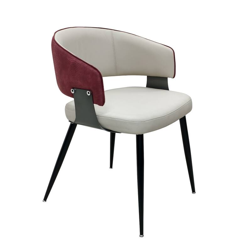 Dining Chairs Set Microfiber Leather Kitchen Dining Chairs Upholstered Padded Wide Seat