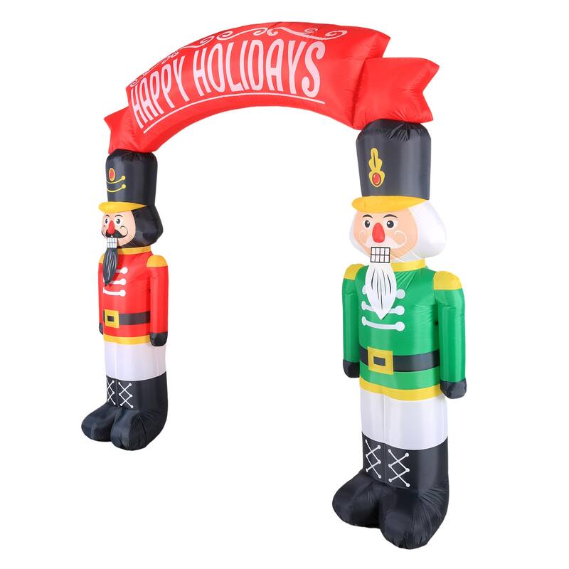 Occasions Airflowz Inflatable Nutcrackers Archway, 8 ft Tall, Red